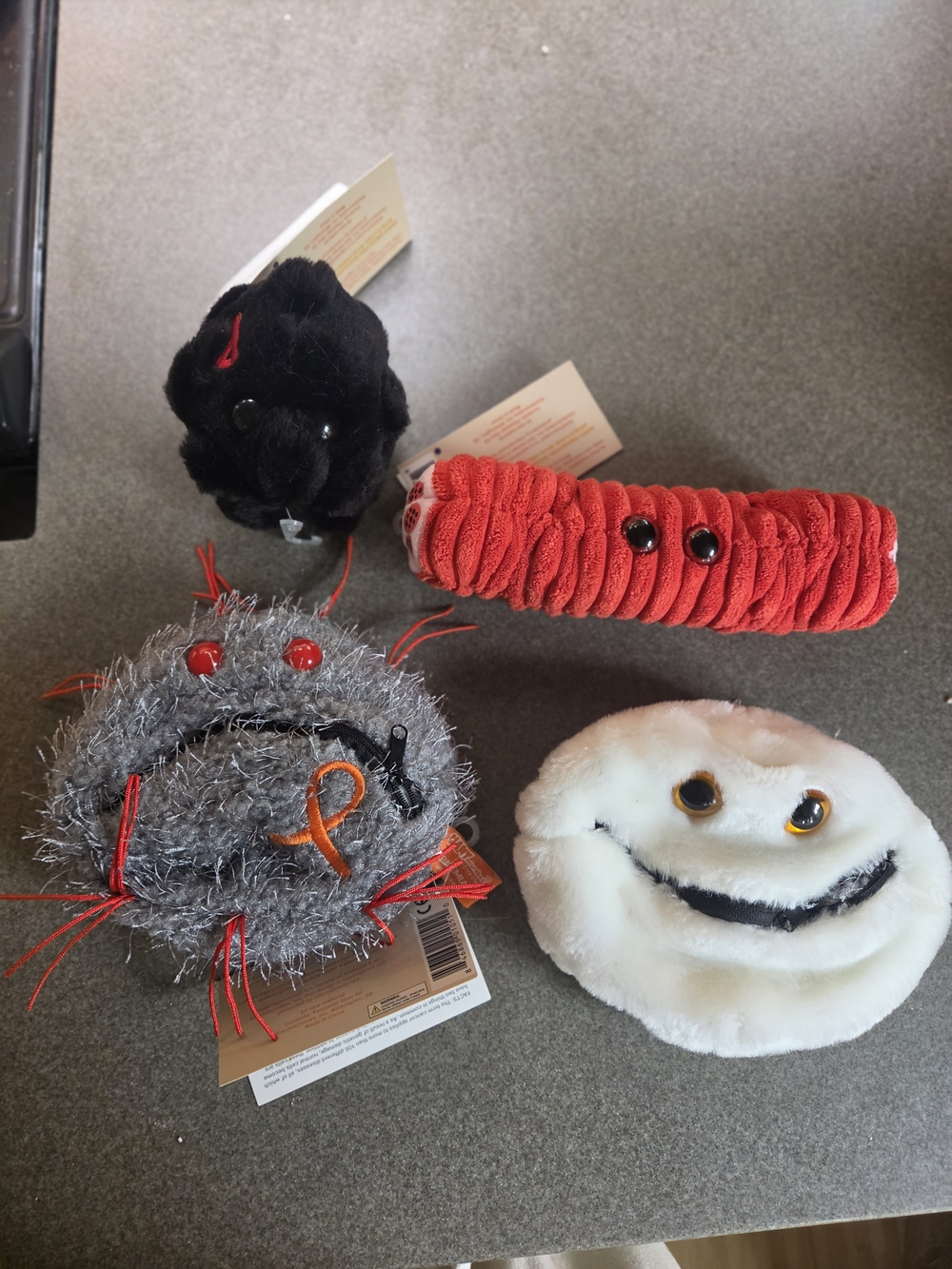 Giant Microbe Stuffed Germ Plushies